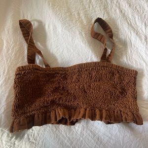 Brown Cropped tank top